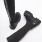 Celine - Black Scuba Thick-Sole Boot (Women)
