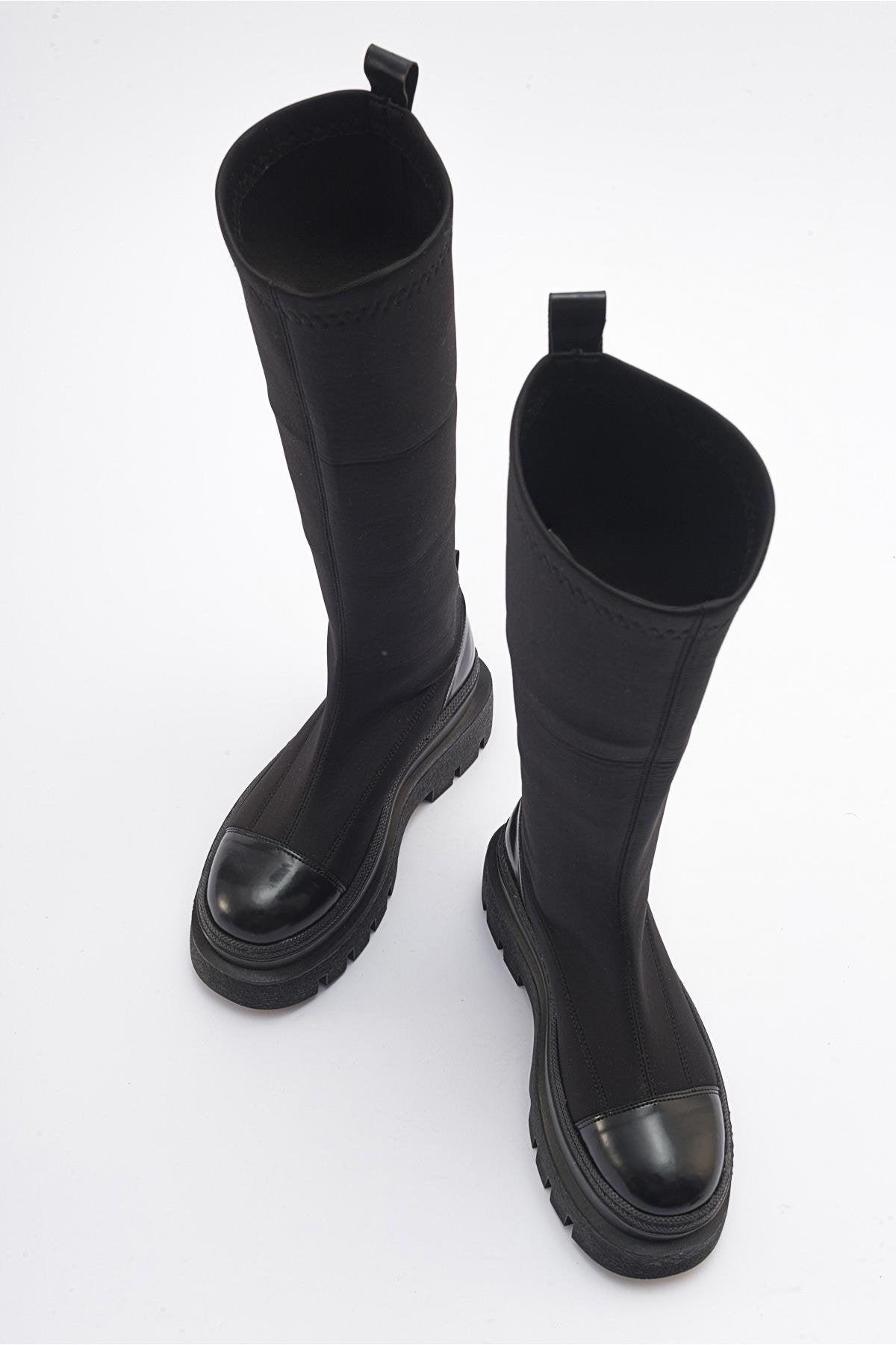 Celine - Black Scuba Thick-Sole Boot (Women) – Prologue Shoes