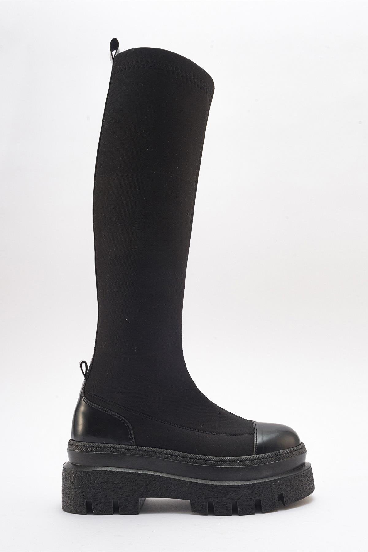Celine - Black Scuba Thick-Sole Boot (Women) – Prologue Shoes