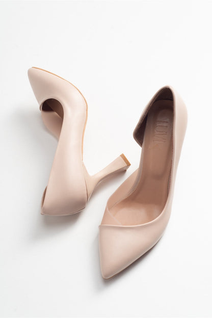 653 Heeled Shoe Nude