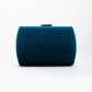 Francisca - Teal Blue Velvet Clutch