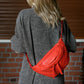 Bianca - Red Leather Crossbody Bag