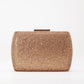 Francisca -  Rose Gold Glitter Clutch