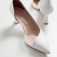 Vera White Pointed Toe Pump (Women)