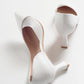 Vera White Pointed Toe Pump (Women)