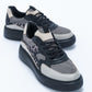 Ida - Dark Grey Platform Sneakers