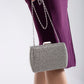 Francisca - Gray Glitter Clutch