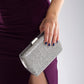 Francisca - Gray Glitter Clutch