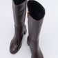 Maranta - Brown Heeled Knee-High Boot (Women)