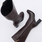 Maranta - Brown Heeled Knee-High Boot (Women)