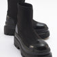 Aves - Black Chunky Sole Boot (Women)