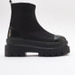 Aves - Black Chunky Sole Boot (Women)