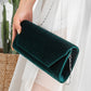 Scarlett - Green Velvet Clutch