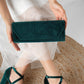 Scarlett - Green Velvet Clutch