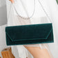 Scarlett - Green Velvet Clutch