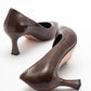 Pedra - Brown Printed Heeled Shoe (Women)