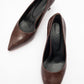 Pedra - Brown Printed Heeled Shoe (Women)