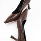 Pedra - Brown Printed Heeled Shoe (Women)