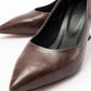 Pedra - Brown Printed Heeled Shoe (Women)