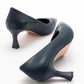 Pedra Heeled Shoe - Navy