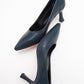 Pedra - Navy Heeled Shoe (Women)