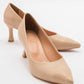 Pedra Heeled Shoe - Nude