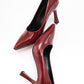 Forest Burgundy Patent Pointed Toe Pump (Women)