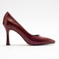 Forest Burgundy Patent Pointed Toe Pump (Women)