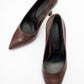 Forest Brown Pointed Toe Pump (Women)