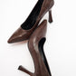 Forest Brown Pointed Toe Pump (Women)