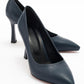 Forest Navy Pointed-Toe Pump
