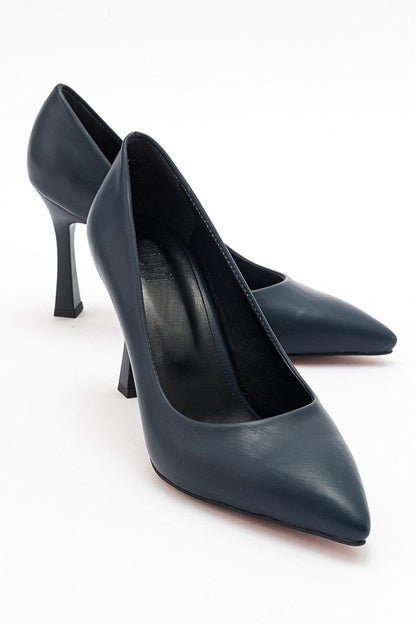 Forest Navy Pointed-Toe Pump
