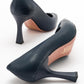 Forest Navy Cilt Pointed Toe Pump (Women)