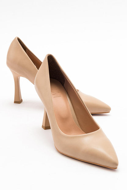 Forest Beige Pointed-Toe Pump