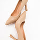 Forest Beige Cilt Pointed Toe Pump (Women)