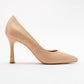 Forest Beige Cilt Pointed Toe Pump (Women)