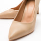 Forest Beige Cilt Pointed Toe Pump (Women)
