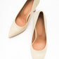 Forest Cream Beige Pointed Toe Pump (Women)