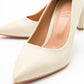 Forest Cream Beige Pointed Toe Pump (Women)