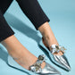 Helsi - Silver Ballet Flat (Women)