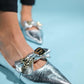 Helsi - Silver Ballet Flat (Women)