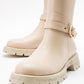 Covela - Beige Knee-High Boot (Women)