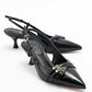 Woss - Black Patent Belt Detail Heeled Shoe (Women)