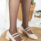 Lizbeth - Beige Mary Jane Shoes
