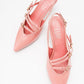 Magra Blush Patent Pointed-Toe Slingback Stiletto (Women)