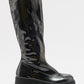 Amaronte - Black Patent Thick Sole Boot (Women)