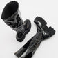 Amaronte - Black Patent Thick Sole Boot (Women)