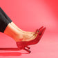 Livenza - Burgundy Patent Heeled Shoe (Women)
