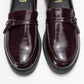 Galea - Burgundy Patent Buckle Genuine Leather Loafer (Women)