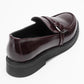Galea - Burgundy Patent Buckle Genuine Leather Loafer (Women)